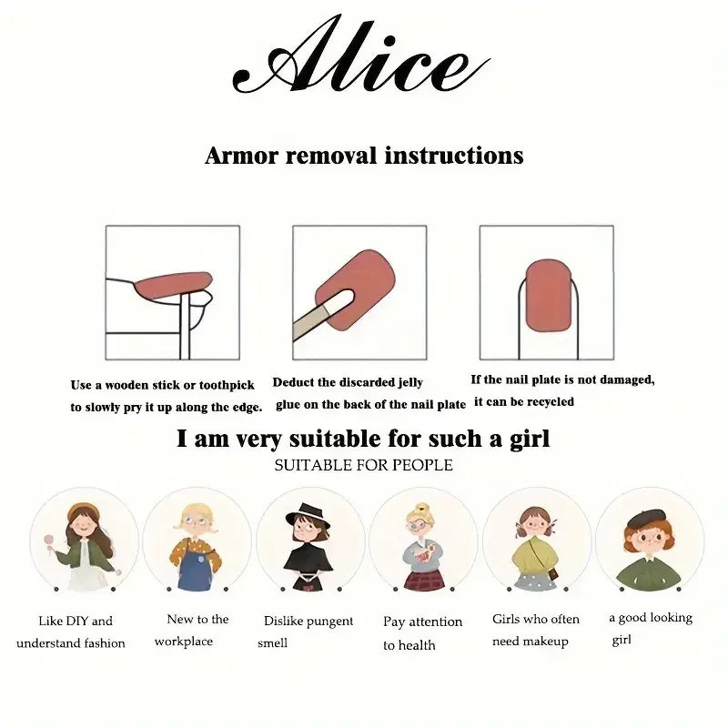 10pcs/set Glossy Long Squoval Press on Nails Fish Lotus Flower Pattern Fake Nails with Reusable False Nails for Women and Girls